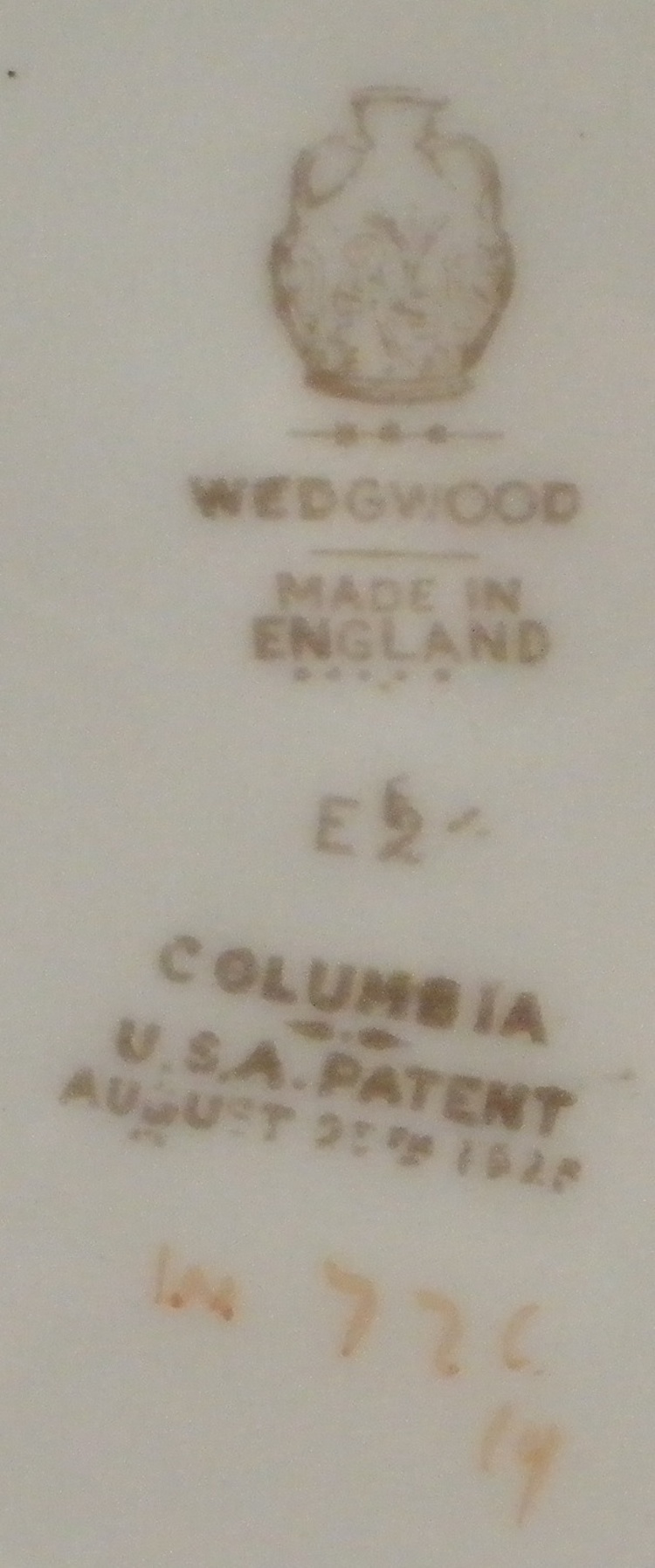 Wedgwood Columbia W726 Dinner Plates 10.5" Bone China eBay