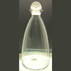 Rene Lalique Decanter with Replaced Stopper