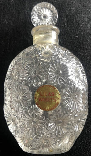 Close Copy Of Rose Perfume Bottle For Worth Marked Only WORTH To The Underside