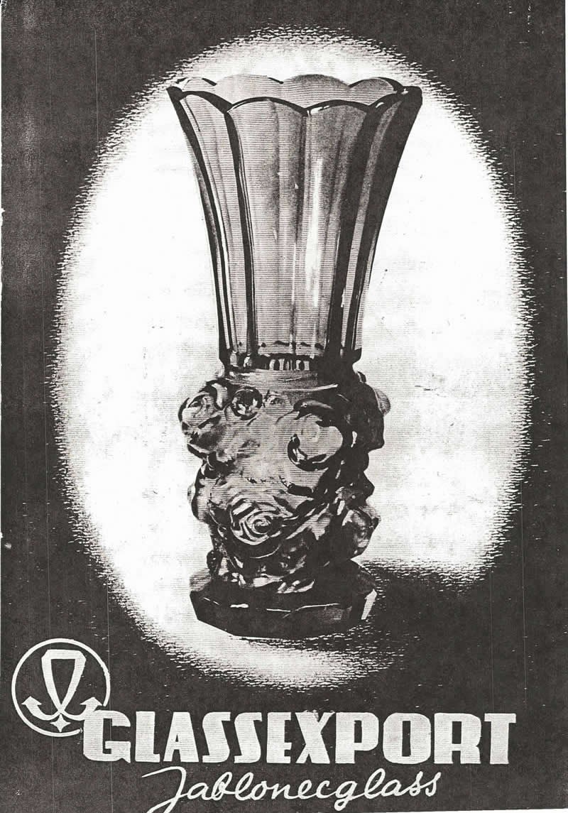 Glassexport Jablonecglass Glass Catalogue of Czechoslovakian Glass With Is Often Found With Forged Rene Lalique Signatures: Cover Page