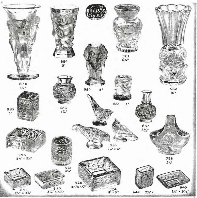 Weil Ceramics & Glass Inc. Catalog For Barolac Sculpture Glass - Czech Bohemian Glass That Is Often Found With Fake or Forged R. Lalique France Signatures: Page 2