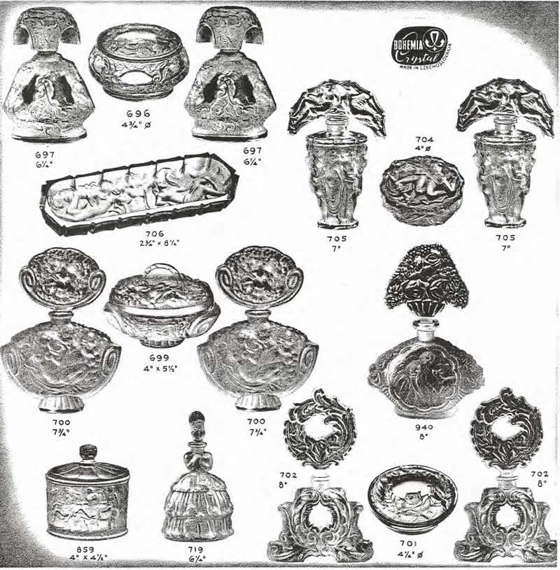 Weil Ceramics & Glass Inc. Catalog For Barolac Sculpture Glass - Czech Bohemian Glass That Is Often Found With Fake or Forged R. Lalique France Signatures: Page 4