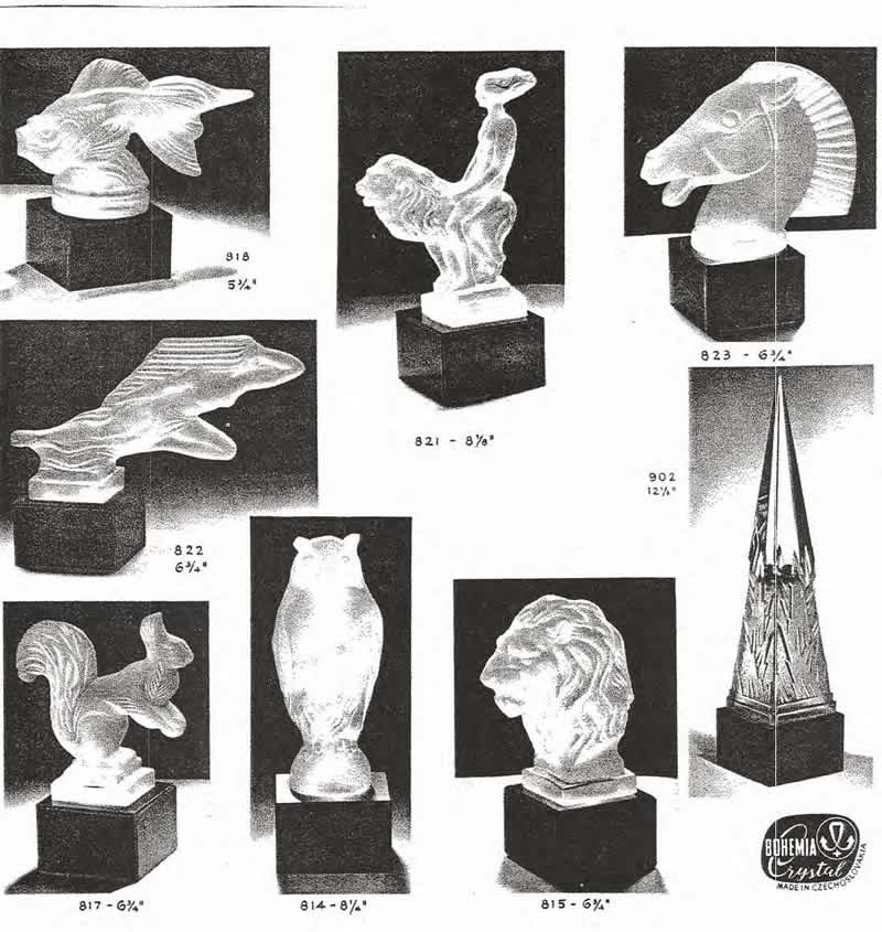 Weil Ceramics & Glass Inc. Catalog For Barolac Sculpture Glass - Czech Bohemian Glass That Is Often Found With Fake or Forged R. Lalique France Signatures: Page 7