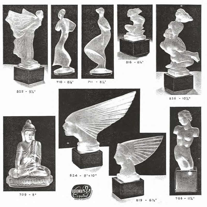 Weil Ceramics & Glass Inc. Catalog For Barolac Sculpture Glass - Czech Bohemian Glass That Is Often Found With Fake or Forged R. Lalique France Signatures: Page 8