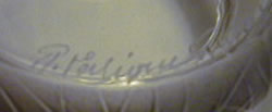 Rene Lalique Signature on a Chevaux De Venus Box