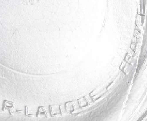 R-LALIQUE-FRANCE Molded Signature On Underside Of Le Lys Box For D'Orsay