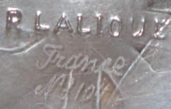 Rene Lalique Signature On A Pissenlit Finger Bowl
