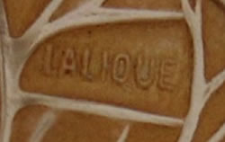 Lalique Signature on a Poissons Box