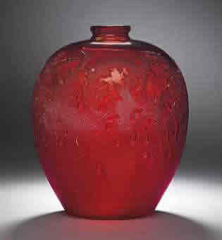 R. Lalique Acanthus Vase