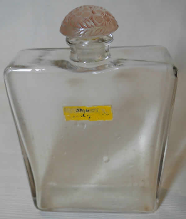 R. Lalique Ambre Marcel Guerlain Perfume Bottle