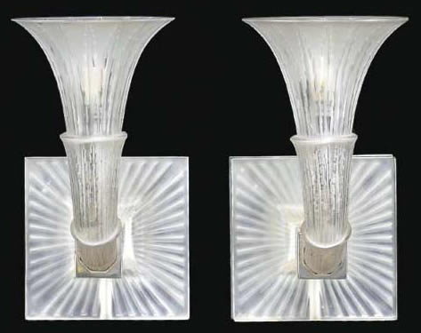 R. Lalique Amsterdam-2 Sconce