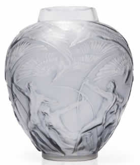 R. Lalique Archers Vase