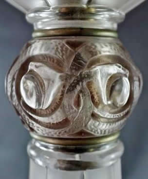 R. Lalique Bague Serpents Lamp