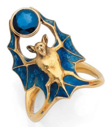R. Lalique Bat Ring