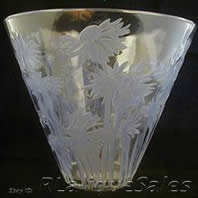 Rene Lalique Vase Bluets