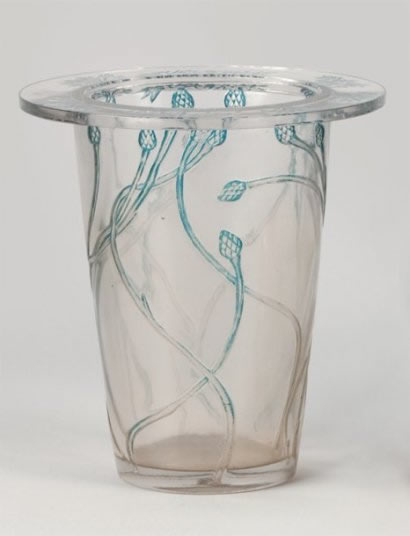 R. Lalique Bordure Bluets Vase
