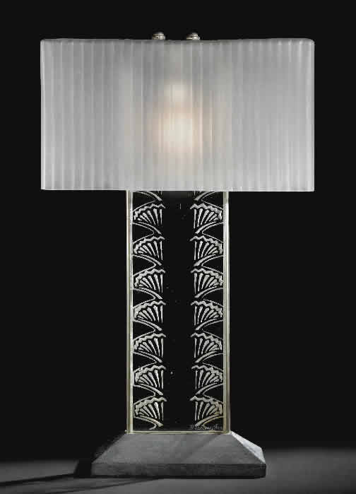R. Lalique Camelia Lamp