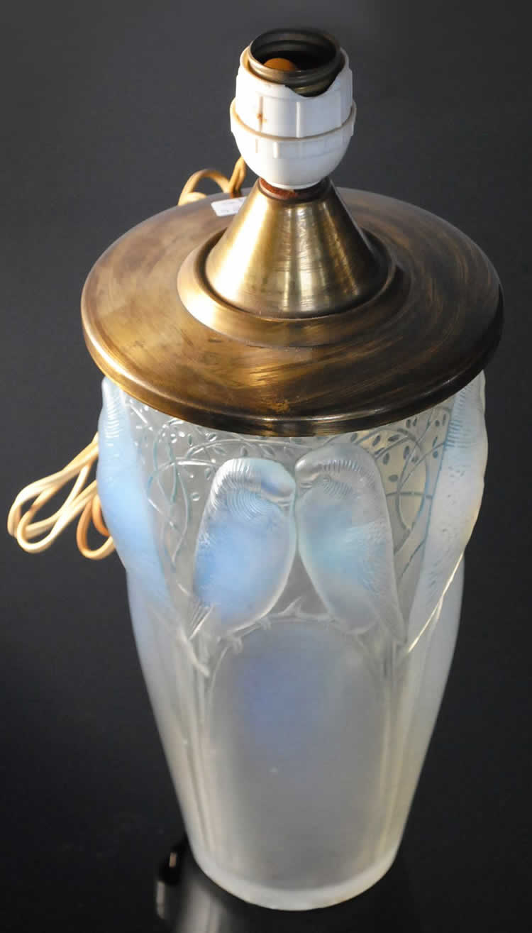 Rene Lalique Ceylon Vase Lamp