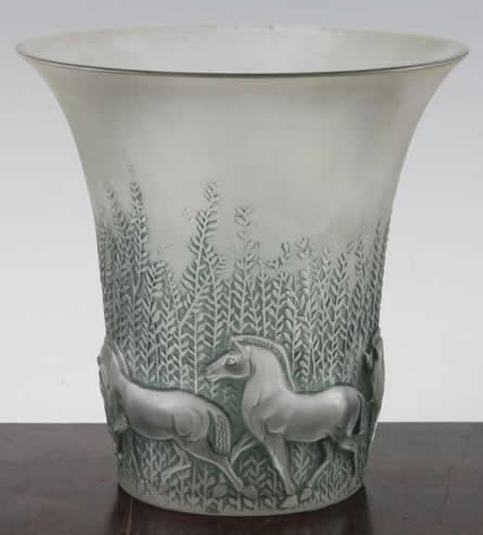 Rene Lalique Vase Chevaux