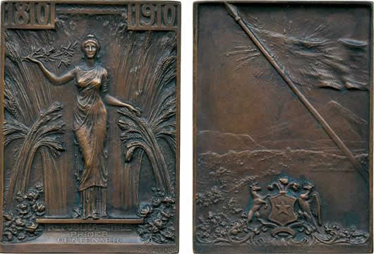 R. Lalique Chilean 100 Year Independence Anniversary Plaque