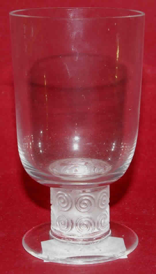 Rene Lalique Chinon Water Glass 