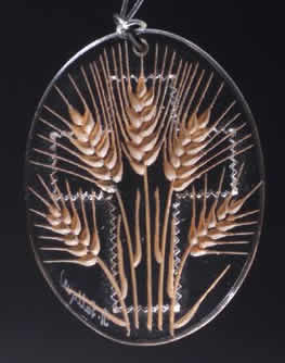 Rene Lalique Croix Epis Pendant