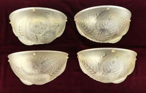 R. Lalique Dahlias Sconce