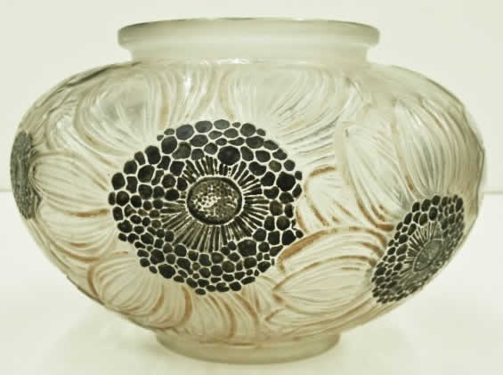 Rene Lalique Vase Dahlias