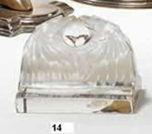 R. Lalique Deux Aigles Paperweight