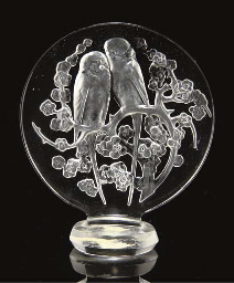 R. Lalique Deux Perruches Et Fleurs Seal