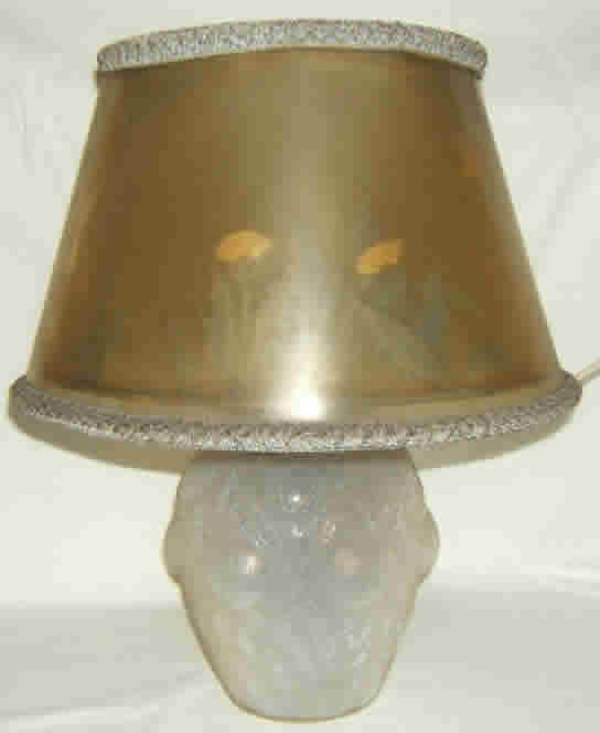 R. Lalique Domremy Vase Lamp