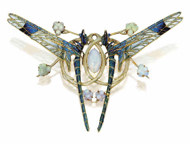 Rene Lalique Brooch Dragonflies
