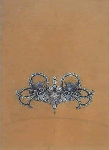 Rene Lalique Pendant - Brooch Drawing