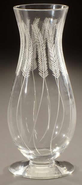 R. Lalique Epis Gravees Vase