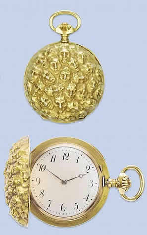 Rene Lalique Faces Pocket Watch