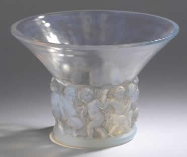 Rene Lalique Vase Farondole