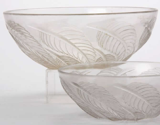 Rene Lalique Bowl Feuilles De Chataignier