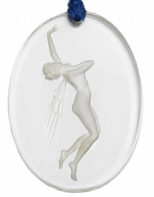 R. Lalique Figurine Ailee Pendant