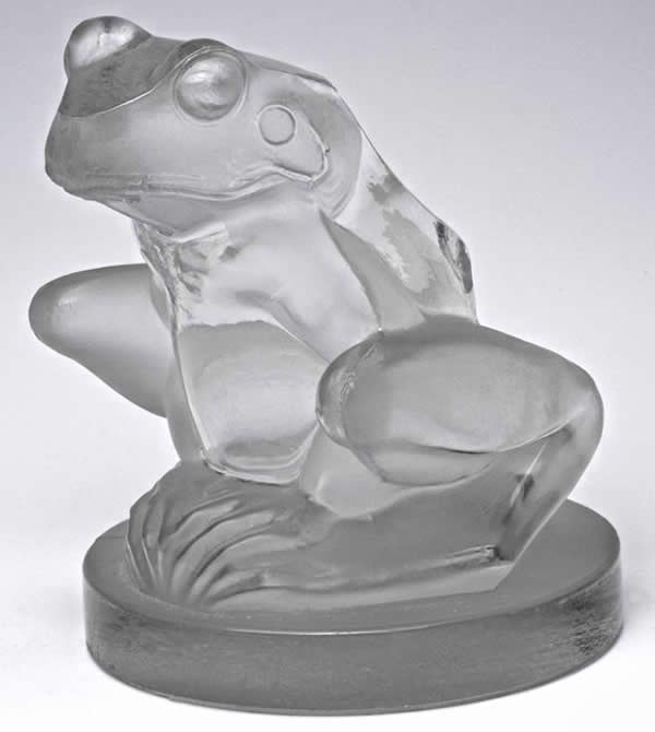 R. Lalique Frog Hood Ornament