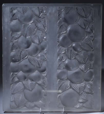 R. Lalique Fruit and Leaves Panel