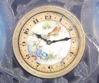 R. Lalique Inseparables Table Clock