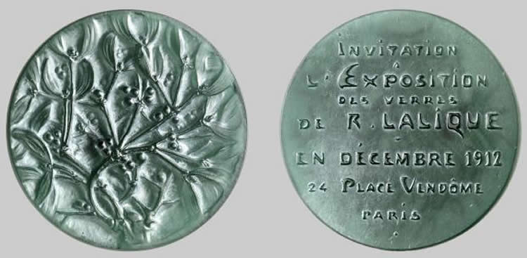 Rene Lalique Invitation Medallion
