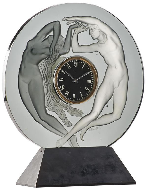R. Lalique Le Jour et La Nuit Clock