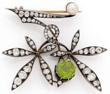 Rene Lalique Brooch Leaves And Fruit