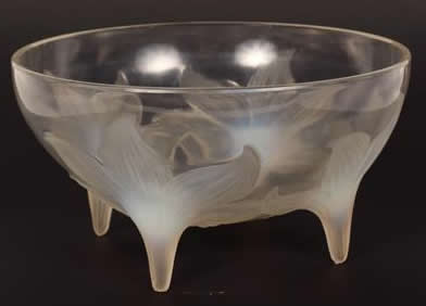 Rene Lalique Footed Bowl Lys