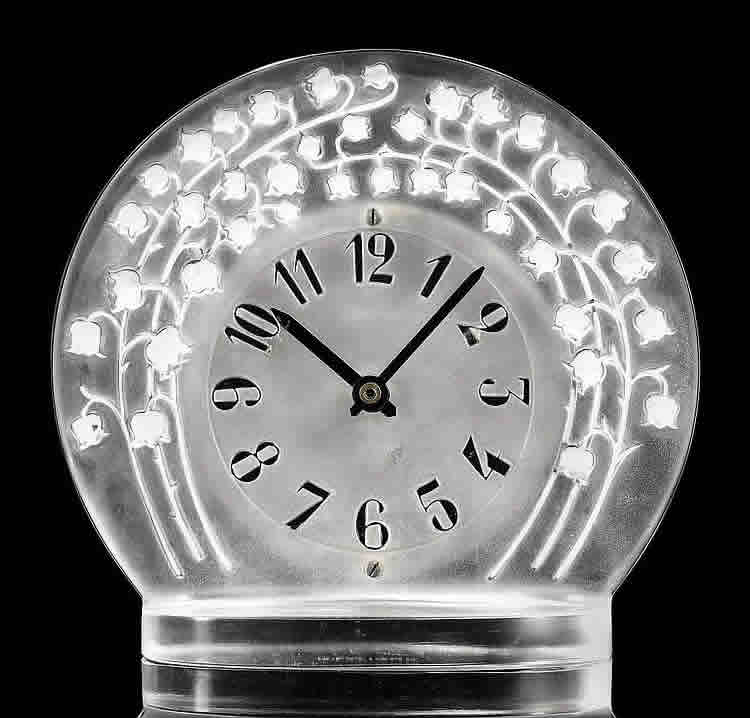 R. Lalique Marly Clock