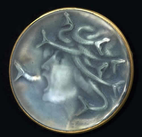 R. Lalique Meduse De Profil Brooch