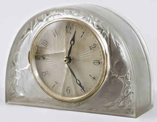 Rene Lalique Moineaux Clock