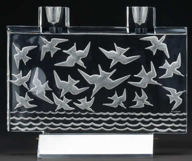 Rene Lalique Mouettes Candleholder