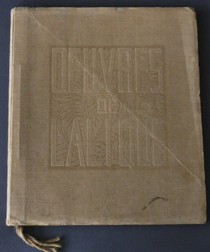 R. Lalique Oeuvres De Lalique May 1926 Catalogue